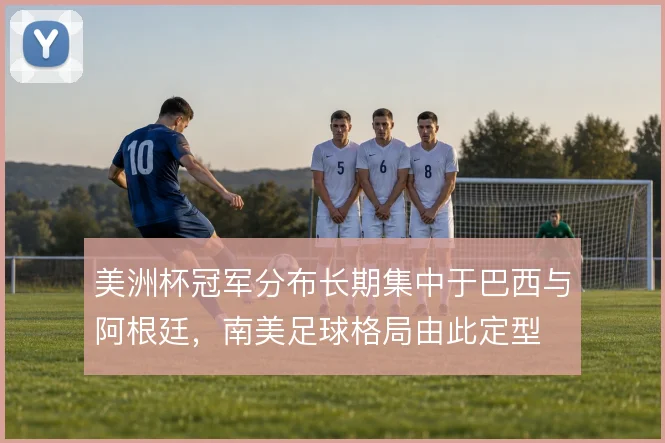 美洲杯冠军分布长期集中于巴西与阿根廷，南美足球格局由此定型